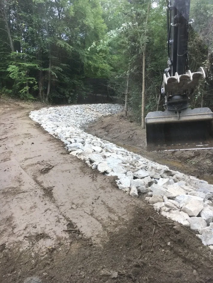 Correcting a drainage issue around a residential property
